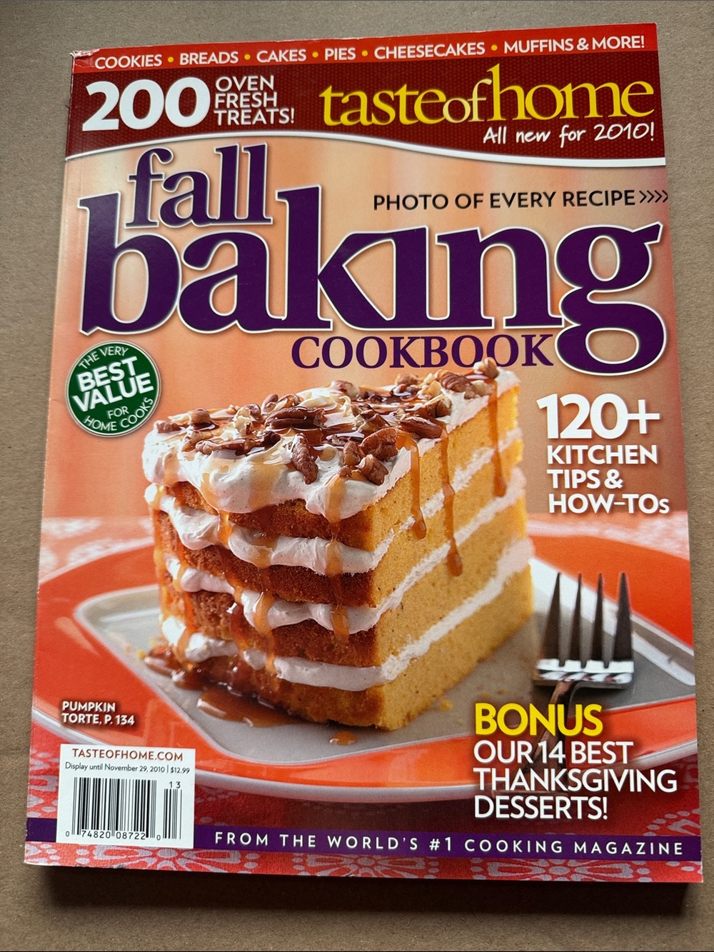 Taste of Home Fall Baking Cookbook - 2010